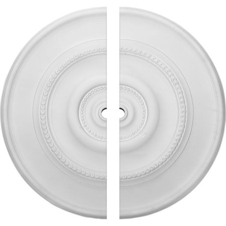 Ekena Millwork Dylar Ceiling Medallion, Two Piece (Fits Canopies up to 6 1/4"), 30"OD x 1 1/2"ID x 2 1/4"P CM30DY2-01500